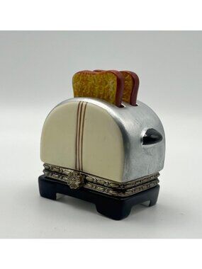 Cooking Club Of America Collection Toaster Trinket Box Two Bread Slices Mini